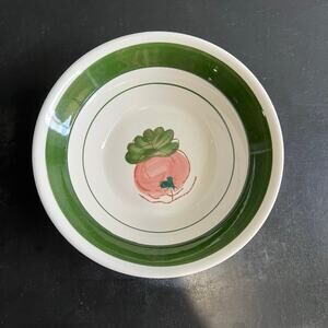 Vintage Action Korea-Radish - Green-1 Cereal Soup Bowl- 7 1/4”